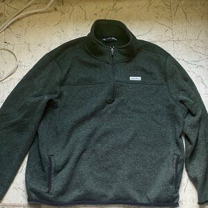 Men's Green Half-Zip Sweater